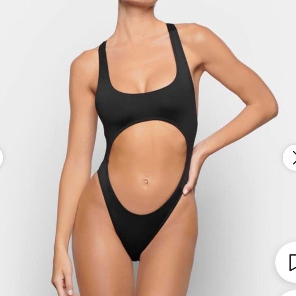 SKIMS *NWT SWIM CUT OUT One Piece  Monokini Swimsuit Sz: XL | SW-MKN-0012